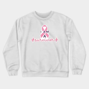 I am a survivor- Breast cancer awareness Crewneck Sweatshirt